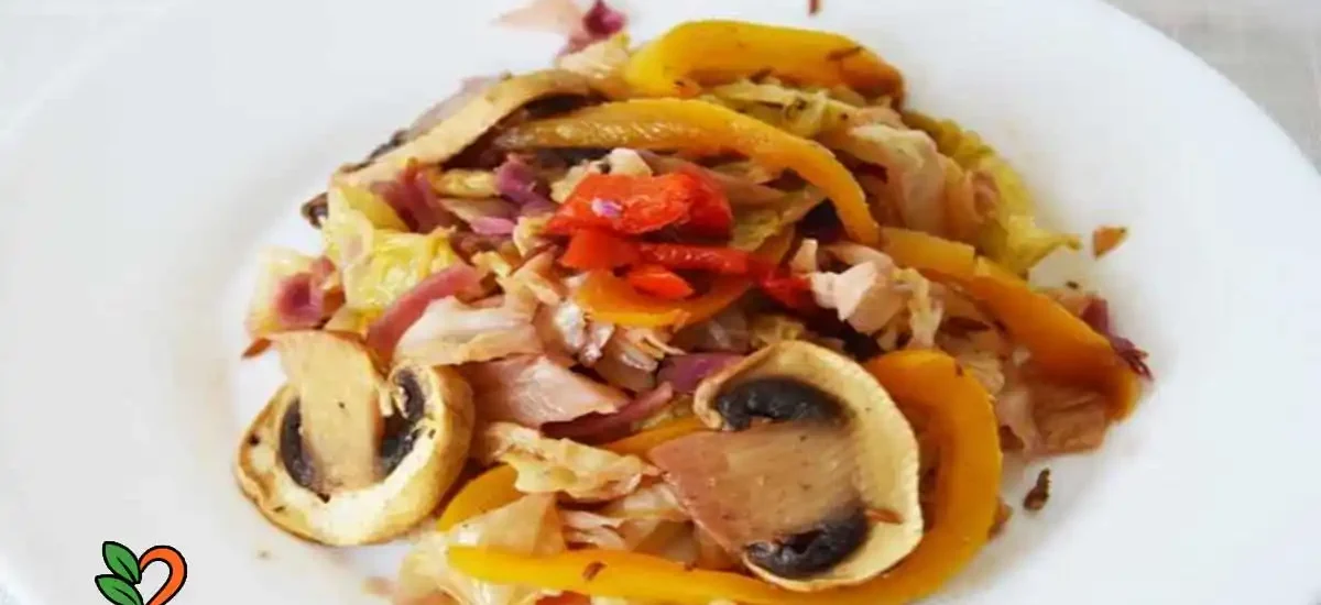 Cazuelita de repollo con champiñones