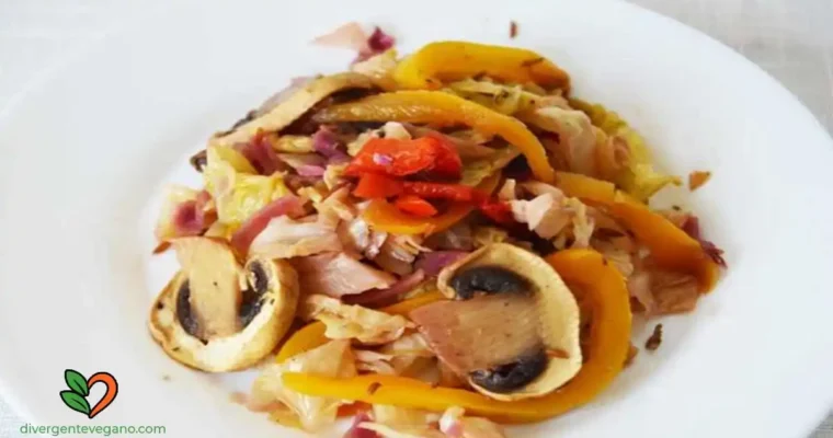 Cazuelita de repollo con champiñones