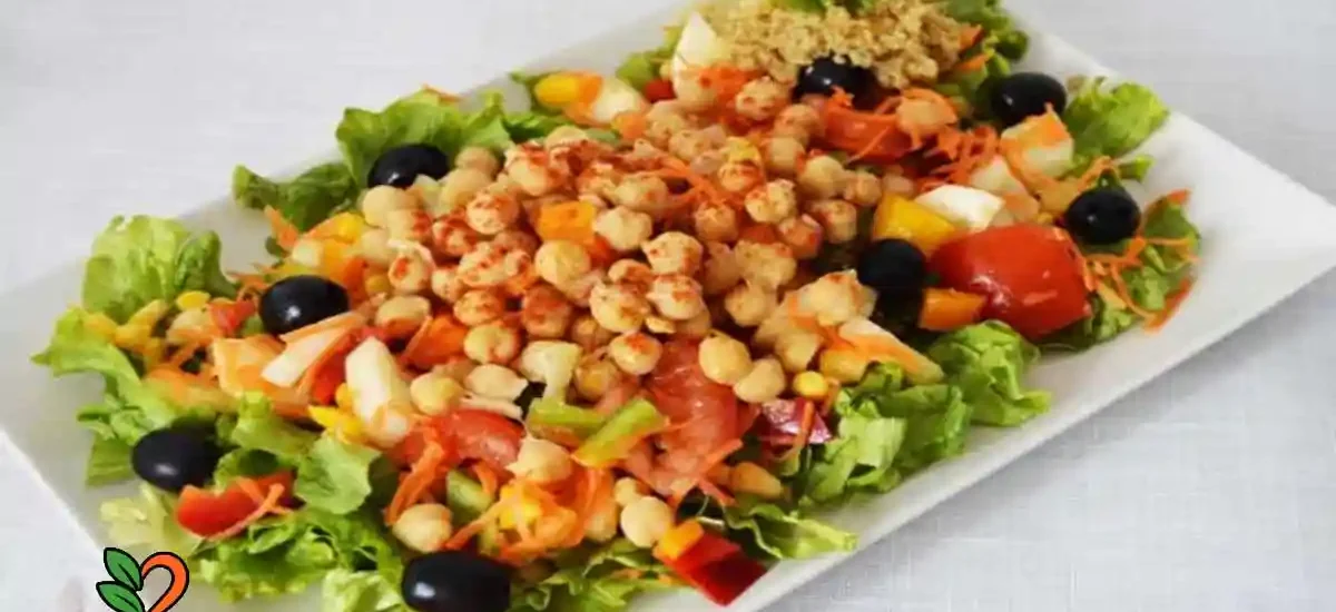 Ensalada de garbanzos con quinoa
