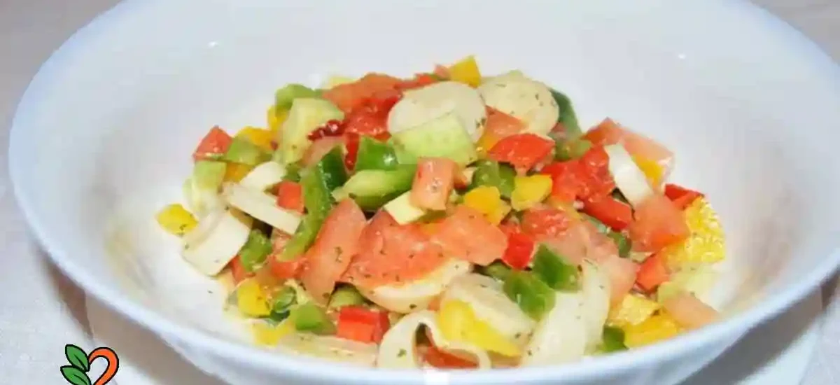 Ensalada de corazones de palmito y aguacate