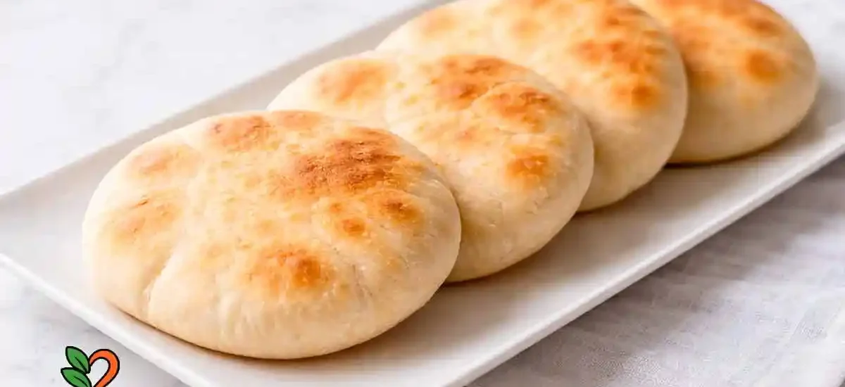 Receta de pan de pita vegano muy fácil y casero
