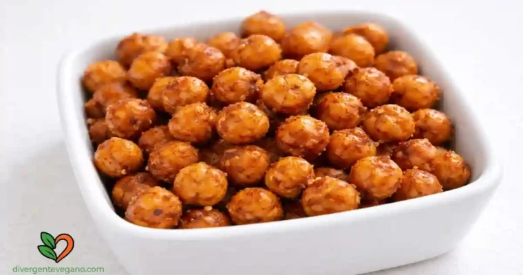 Snacks crujientes de garbanzos