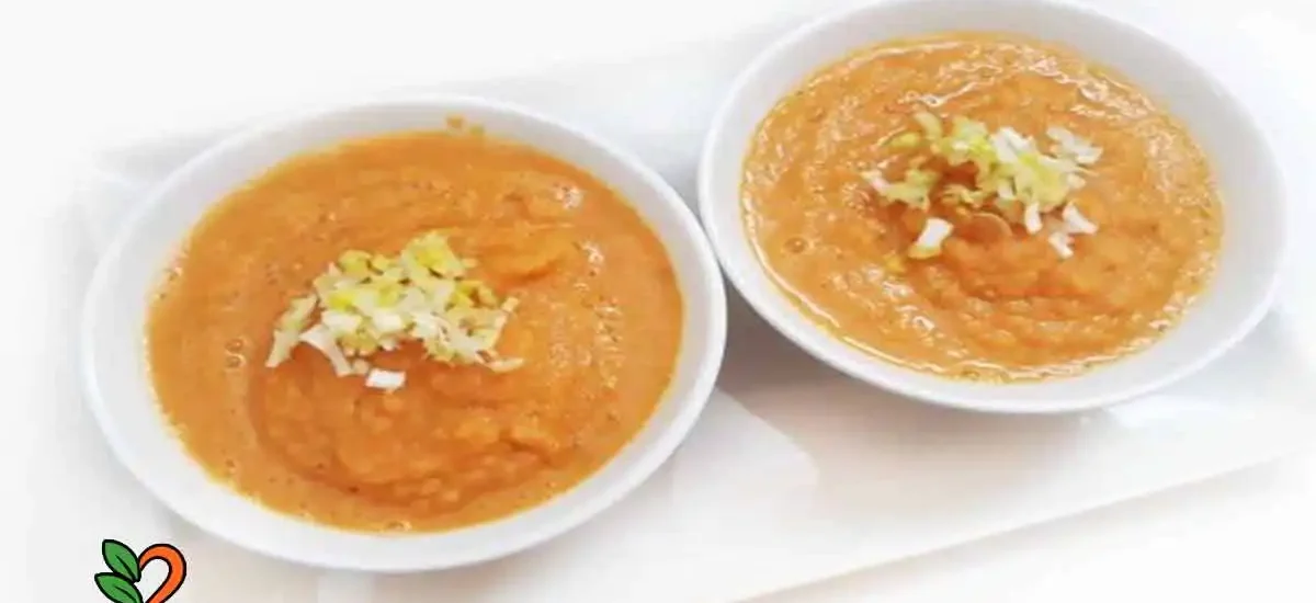 Sopa fría de tomate y zanahoria