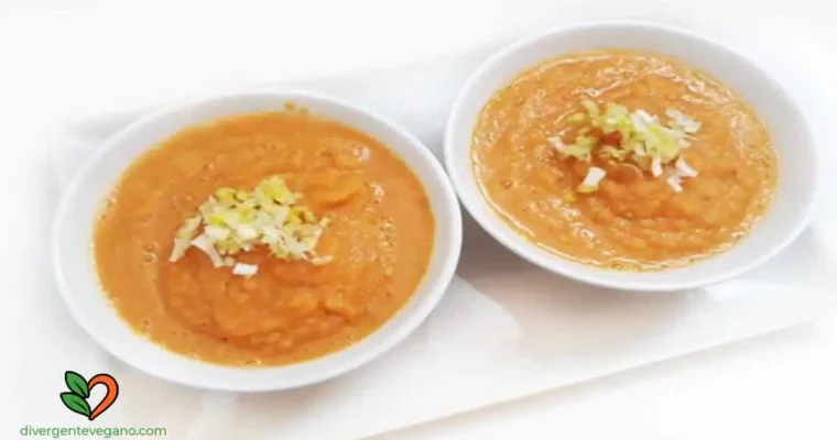 Sopa fría de tomate y zanahoria