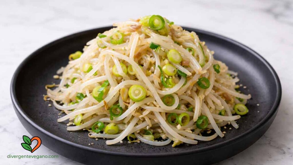 Receta coreana de brotes de soja