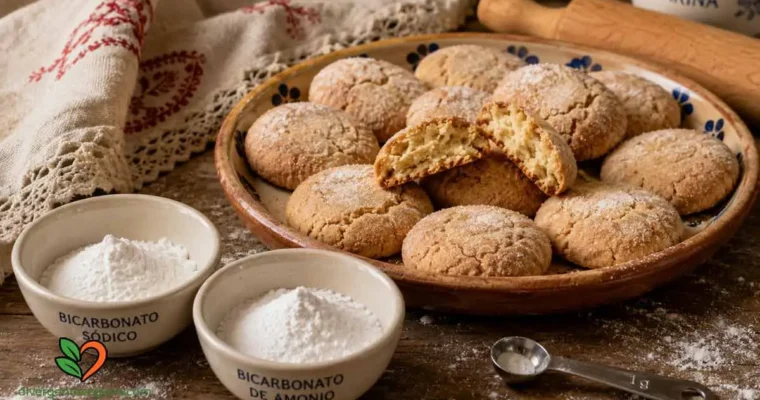 Bicarbonato sódico o bicarbonato de amonio: cuál usar para hacer pastas